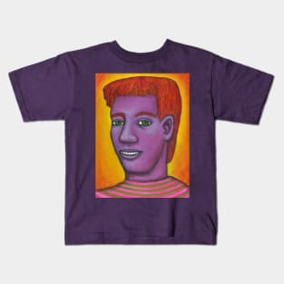 Purple  Selfportrait Kids T-Shirt